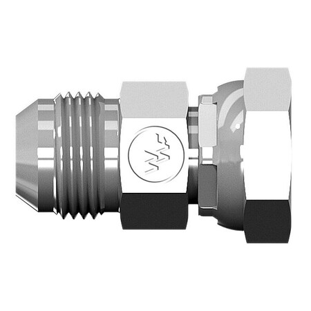 World Wide Fittings Male JIC to Female British Standard Pipe Parallel Swivel Straight 7004X04X04
